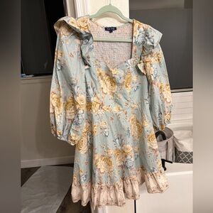 Trish Scully Floral Ruffle Dress